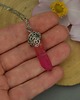 wisiory Wisiorek talizman różowy kryształ górski wire wrapping 4