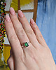 pierścionki srebrne Pierścionek zieleń turmalinu 4