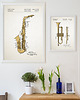 plakaty Saksofon - patent - plakat 50x70 cm 2