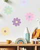 naklejki ścienne do pokoju dziecka Naklejki do pokoju dziewczynki Kolorowe Stokrotki AM174 2