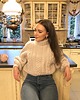 swetry damskie  Sweter handmade  chunky cable natural wełna merynosów bawełna alpaka 9