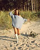 swetry damskie  Sweter handmade oversize  baby blue z wełną 1
