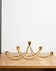 świeczniki i świece Świecznik Georg Jensen, metal w złotym wykończeniu, Dania, lata 70. 9