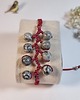 bransoletki wire wrapping Bransoletka gałązka z szarymi jaspisami 1