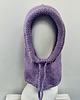 czapki damskie Balaclava oversize kominiarka kaptur zamiast czapki z merino piękny liliowy 5