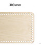 akcesoria różne Drewniana baza do koszyka na pieczywo 30x25cm Dno Spód do szydełkowania 2