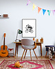 grafiki i ilustracje Duża grafika z Bulterierem na rowerze 50x70 cm 3