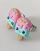 kolczyki z masy plastycznej Śmieszne Małe Kolczyki Lody na patyku kawaii 1