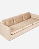 sofy i szezlongi Sofa BERGEN beżowy welur, skandynawski design 2