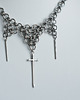 kolie Naszyjnik chainmail ze stali z mieczem 3