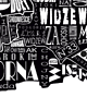 plakaty Mapa - ŁÓDŹ plakat czarno biały 2