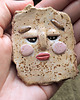 przypinki Broszka ceramiczna. TOST. ręcznie robiona 2