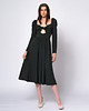 sukienki midi damskie Czarna sukienka - Ola 1