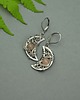 kolczyki wire wrapping Kolczyki księżyce kamień słoneczny wire wrapping 1