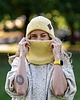 czapki damskie Damska beanie bawełniana logo ekoskórka "Banan" 4