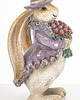 ozdoby wielkanocne Dekoracja - króliczka z bukietem 22x13x12 cm DŁUGOUCHA 2