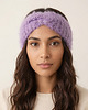 opaski do włosów Opaska moherowa - liliowy puch 2