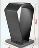 organizery Stojak na słuchawki Piano White Headphone Stand 4