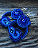 kolczyki soutache Gigi Blue- duże i etniczne kolczyki soutache 3
