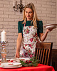 fartuchy kuchenne Modny Fartuch Kuchenny w kwiaty RÓŻE - Prezent dla Przyjaciółki 9