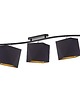 plafony Regulowana lampa sufitowa z kloszami FARGO GOLD 5