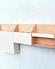 biurka Organizer drewniany  - zestaw przyborników na ścianę 1