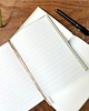 notatniki i albumy Żółty z liśćmi - notes A5 w siwą linię 1