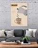 plakaty Czarna kawa - plakat fine art, giclee 2