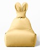pufa dla dziecka Pufa siedzisko Funny Bunny VELVET- Żółta 1
