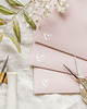 kartki scrapbooking Kartka Walentynkowa "Rose Gold Love" MIŁOŚĆ 3