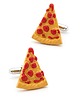 spinki do mankietów SPINKI DO MANKIETÓW koszuli MANKIETU pizza kawałek 1