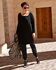 tuniki damskie TUNIKA OVERSIZE black 2