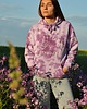 bluza z kapturem damska Bluza TieDye fioletowa z koniem 3