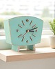 zegary Zegar biurkowy drewniany- cichy mechanizm - miętowy 1