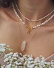 chokery Naszyjnik perły naturalne Mia Pozłacany 7