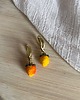 kolczyki z masy plastycznej Kolczyki Poziomki Handmade. Polimerowa masa 2