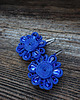 kolczyki soutache Kobaltowe kwiaty- kolczyki sutasz 3