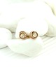 kolczyki wire wrapping Kolczyki sztyfty z cytrynem 8