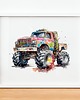 obrazy i plakaty do pokoju dziecięcego Plakat Monster Truck P197 1