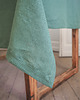 obrusy i serwetki Lniany obrus z listwą heavy EUCALYPTUS GREEN 1