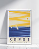 plakaty Plakat, Sopot, Polska, morze, Bałtyk, żagle 1