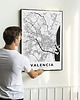 plakaty Plakat Walencja mapa 3