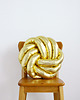 poduszki supły Poduszka supeł złota okrągła Knotted Pillow 1