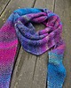 szale damskie Energetyczna fuksja / szal z jedwabiem 1