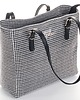 torby na ramię Skórzany Shopper - czarno-biała pepitka (7066) 2