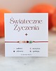 bransoletki na sznurku Świąteczne Życzenia! 1