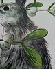 grafiki i ilustracje Ilustracja "Zając z jemiołą" 4
