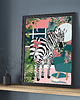 grafiki i ilustracje Plakat Wieczór Zebry w Dżungli 5