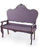 klocki i zabawki drewniane Drewniana sofa dla lalek/ pełna / różne kolory 4