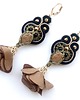 kolczyki soutache Sutaszowe kolczyki ORO z kwiatami _ EXPRESS 1